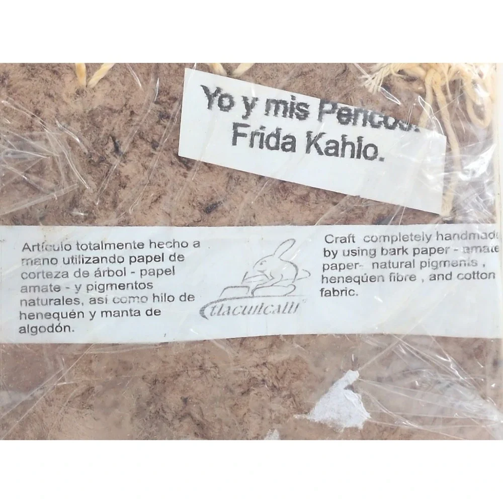 Handmade Bark Paper Amate Journal Frida Kahlo Art Mexico 4